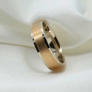10 K Gold wedding Band 6mm , white gold, yellow gold, rose gold, engagement